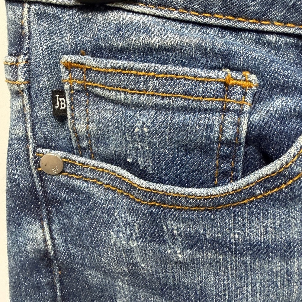 Judy Blue Distressed Relaxed Fit Denim Blue Jeans Size 28 | Casual + Comfy - Picture 3 of 8